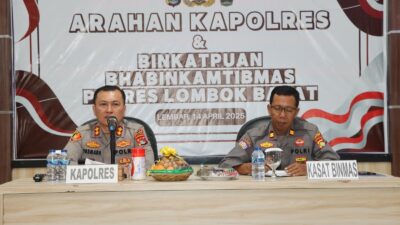 Kapolres Lombok Barat Tekankan Peran Krusial Bhabinkamtibmas dalam Harkamtibmas