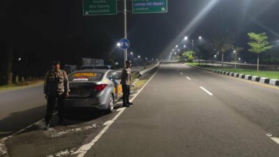 Patroli Blue Light Polsek Kediri, Antisipasi 3C dan Balap Liar di Jalur BIL I dan BIL II