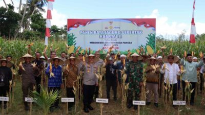Dukungan Penuh Polri dan Pemda dalam Panen Raya Jagung NTB