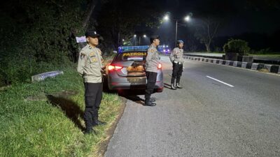 Patroli Blue Light Polsek Kediri Jaga Keamanan Jalan Umum BIL, Cegah Kriminalitas dan Balap Liar