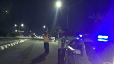 Patroli Malam Satlantas Polres Lombok Barat Jaga Ketertiban Arus Lalu Lintas dan Cegah Balap Liar