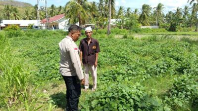 Kunjungi Petani di Sekotong, Polri Tekankan Pemanfaatan Lahan Demi Kedaulatan Pangan