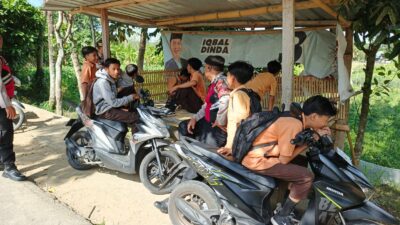 Jaga Kamtibmas, Samapta Polres Lobar Sosialisasikan KEMOS 110 di Kecamatan Gerung