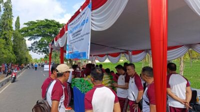 Ribuan Warga Padati Car Free Day di Lombok Barat, Bupati dan Kapolres Turun Langsung