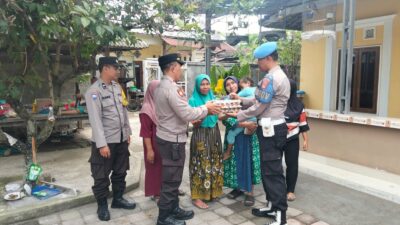 Program Telur Polsek Kediri Dapat Dukungan Pemuda Desa Gelogor, Wujudkan Zero Stunting