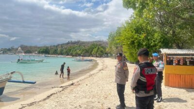 Upaya Polsek Sekotong Ciptakan Wisata Aman di Pantai Elak-Elak Lombok Barat