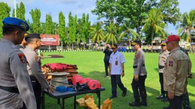 Kapolres Lobar Pimpin Apel Kesiapan Bencana, Tekankan Respons Cepat