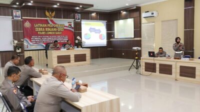 Ciptakan Kamseltibcar Lantas, Polres Lobar Rampungkan Lat Pra Ops Zebra