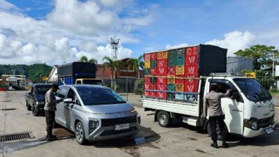 Jamin Kamtibmas, Kapolsek Pimpin Pemeriksaan Bongkaran Kapal Lembar